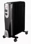 Alyvinis radiatorius Gutfels, 9 sekcijų, 2000 W, 3 &scaron;ilumos lygiai, juodas