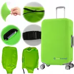 Lagaminų užvalkalas CIRON TRAVEL L dydžio, elastingas, žalias
