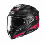 Motociklininko &scaron;almas HJC RPHA72 Carbon Fynex raudonas, M dydis