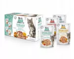 Katėms skirti Brit Care STERILISED &scaron;lapio pa&scaron;aro filė rinkinys, 12 x 85 g