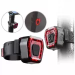 Galinis dviračio LED žibintas, USB įkrovimas, iki 30 val., 14 LED
