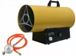 Dujinis oro pūtimo &scaron;ildytuvas 50 kW, LPG, 70 W, su 1,5 m žarna ir reduktoriumi, iki 385 m&sup3;