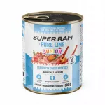 &Scaron;unų maistas jauniems &scaron;unims Super Rafi Pure Line su ėriena ir saldžiomis bulvėmis, 800 g