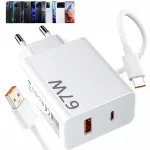 Įkroviklis 67W su USB C laidu, skirtas Xiaomi