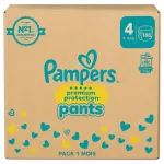 Sauskelnės-kelnaitės PAMPERS Premium Protection, 4 dydis, 9&ndash;15 kg, 168 vnt.