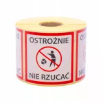 Įspėjamieji lipdukai siuntoms &bdquo;Nemesti&ldquo;, 1000 vnt.