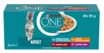 &Scaron;lapias kačių maistas Purina ONE, 40 x 85 g, įvairių skonių