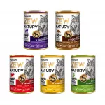 &Scaron;unų konservai Zew Natury Premium, įvairūs skoniai, 5 x 400 g
