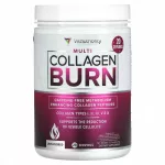 Kollagenas Vitauthority Multi Collagen Burn, beskonis, 162,4 g