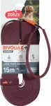 &Scaron;uns dresūros pavadėlis Zolux Bivouak, silikoninis, 15 m, raudonas