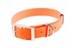 &Scaron;uns antkaklis BioThane 4WILD, 25 mm, 28&ndash;38 cm, neoninės oranžinės spalvos