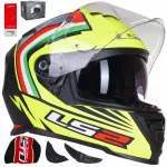 Motociklininko &scaron;almas LS2 FF800 Storm Nepa Replica, geltonas/mėlynas, XXL