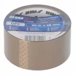 Pakavimo juosta DEDRA, akrilo klijai, 48 mm x 40 m, ruda