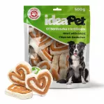 Sausas &scaron;unų pa&scaron;aras IDEA PET O! Hearts su triu&scaron;iena, 500 g