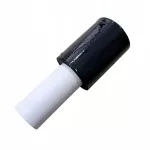 Juodas mini tamprios plėvelės ritinėlis su rankena, 100 mm x 150 m