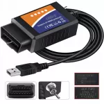 Automobilio diagnostikos adapteris FORD FORScan ELM327 HS/MS CAN, palaiko lenkų kalbą