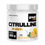 Citrulline Malate 300 g citrinų skonio maisto papildas Great One