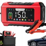 Automatinis akumuliatoriaus pakrovėjas su LCD ekranu, 12V, 10A