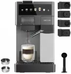 Automatinis kavos aparatas Cecotec FreeStyle Latte T, 1350 W, 20 bar, juodas