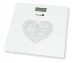 Elektroninės vonios svarstyklės Łucznik, LCD ekranas, stiklinės, 150 kg, su baterijomis