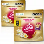 Skalbimo kapsulės spalvotiems audiniams Sofin Color, 66 skalbimai