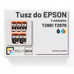 Ra&scaron;alų rinkinys Epson WF-100, 5 vnt. (3 juodi, 2 spalvoti, 266/267)