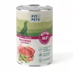 &Scaron;unų ėdalas Fit4Pets su jautiena ir žirneliais, 400 g