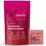Kreatino bra&scaron;kių skonio milteliai 260g ir Multi Collagen bra&scaron;kių skonio pakelis