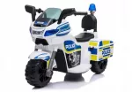 Vaiki&scaron;kas elektrinis motociklas TR1912, 1&ndash;3 metų vaikams, su &scaron;viesomis, policijos garsais ir bagažine