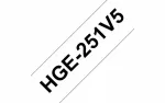 Etiketės juostelė HGE-251, balta/juoda, 24 mm