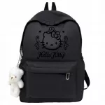 Mokyklinė kuprinė HELLO KITTY, juoda, su me&scaron;kiuku, 40 cm, 12 l
