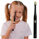 Vaiki&scaron;kas elektrinis dantų &scaron;epetėlis Smiley Light Black