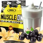 Baltymų ir angliavandenių gaineris Real Pharm MUSCLE ON 1000g vanilės-mėlynių