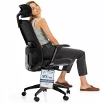 Ergonominė biuro kėdė SitOne, juoda, su pasukama baze