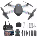 Sulankstomas mini dronas su WiFi kamera, 2x 1800mAh, USB, spalvotos LED