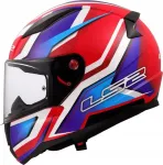 Motociklininko &scaron;almas LS2 FF353 Rapid II Flitz, baltas/juodas/raudonas, integralinis, dydis M