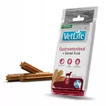 &Scaron;unų pa&scaron;aras Farmina Vet Life Gastrointestinal Dental, suaugusiems, vidutinių ir didelių veislių, 100 g