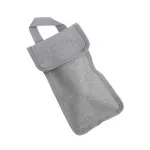 Palapinės kuoliukų dėklas su užtrauktuku, pilkas, 20 cm