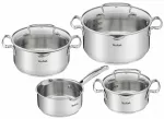 Puodų rinkinys TEFAL Duetto+ su dangčiais, 7 vnt., nerūdijantis plienas, G719S734