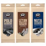 Automobilių servetėlės K2 odai, plastikui, stiklui ir salonui