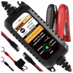 Automobilinis akumuliatoriaus įkroviklis 12V 800mA motociklams, automatinis, tinkamas naudoti namuose