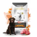 Sausas &scaron;unų maistas EUPHORIA FRESH su kiauliena ir kalakutiena, vidutinėms ir didelėms veislėms, 9 kg