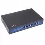 PoE komutatorius vaizdo kameroms, 6 prievadai, 4xPoE, 2xuplink, 60W