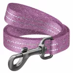 &Scaron;uns pavadėlis WauDog Re-cotton, 3 m x 2,5 cm, violetinis