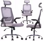 Ergonominė biuro kėdė FIGO, pilka, pasukama