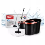 Grindų plovimo rinkinys PROFF Quantum Black su mikropluo&scaron;to kibiru, 16 l