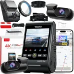 Automobilinė vaizdo kamera VIOFO A229 PRO 3CH, 4K priekyje, 2K gale, 1080p salonui