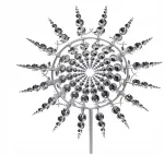 Metalinė sodo vėjo malūnėlio dekoracija GARDEN KINETIC