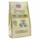 Sausas pa&scaron;aras su žuvimi suaugusiems &scaron;unims Simpsons Premium 80/20, 2 kg