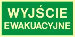 Avarinio i&scaron;ėjimo ženklas 10x20 PVC &scaron;viečiantis
